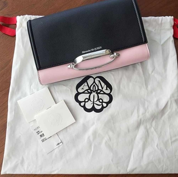 Alexander McQueen Black & Pink The Story Crossbody Bag Small - Like New W/ Tags! - Picture 8 of 9